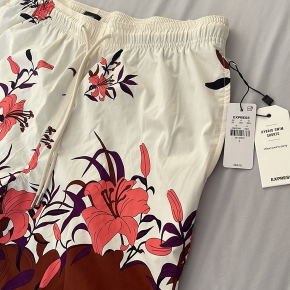 Express : Hybrid swim shorts Multi color Size large - Picture 4 of 4